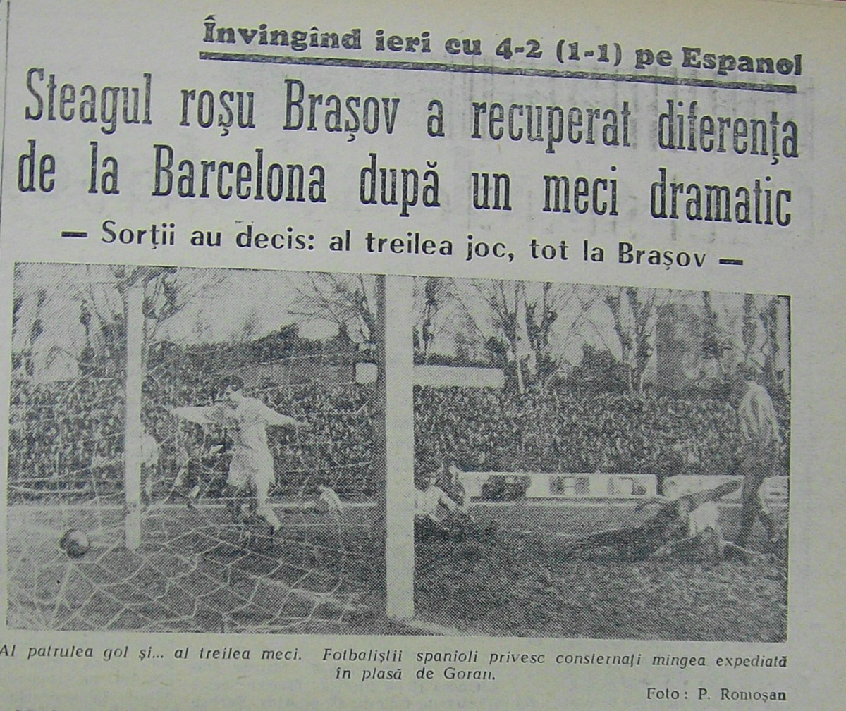 Titlu si foto cu golul patru al stegarilorm marcat de Goran