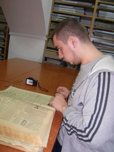 La Arhivele Bibliotecii Judeţene, studiind colecţia "Sportul Popular" din ...1961