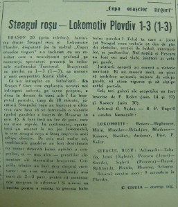 Cronica meciului