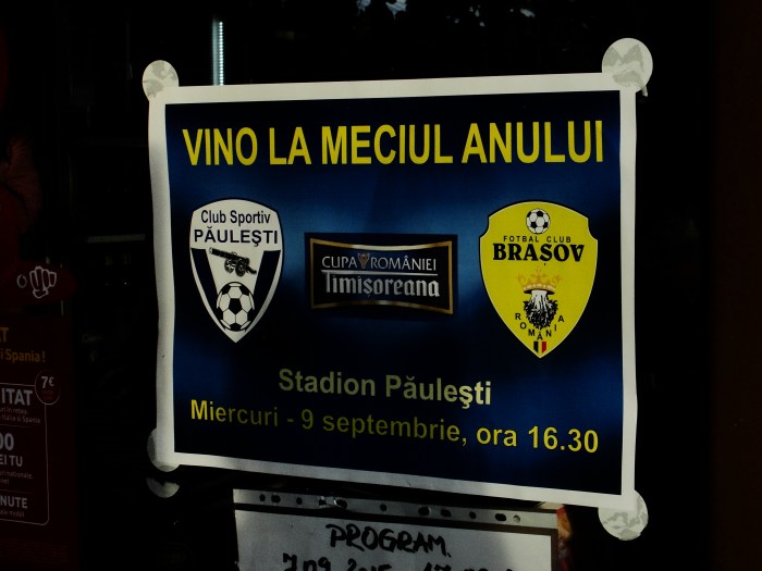 CS Paulesti - FC Brasov Cupa Romaniei 2015