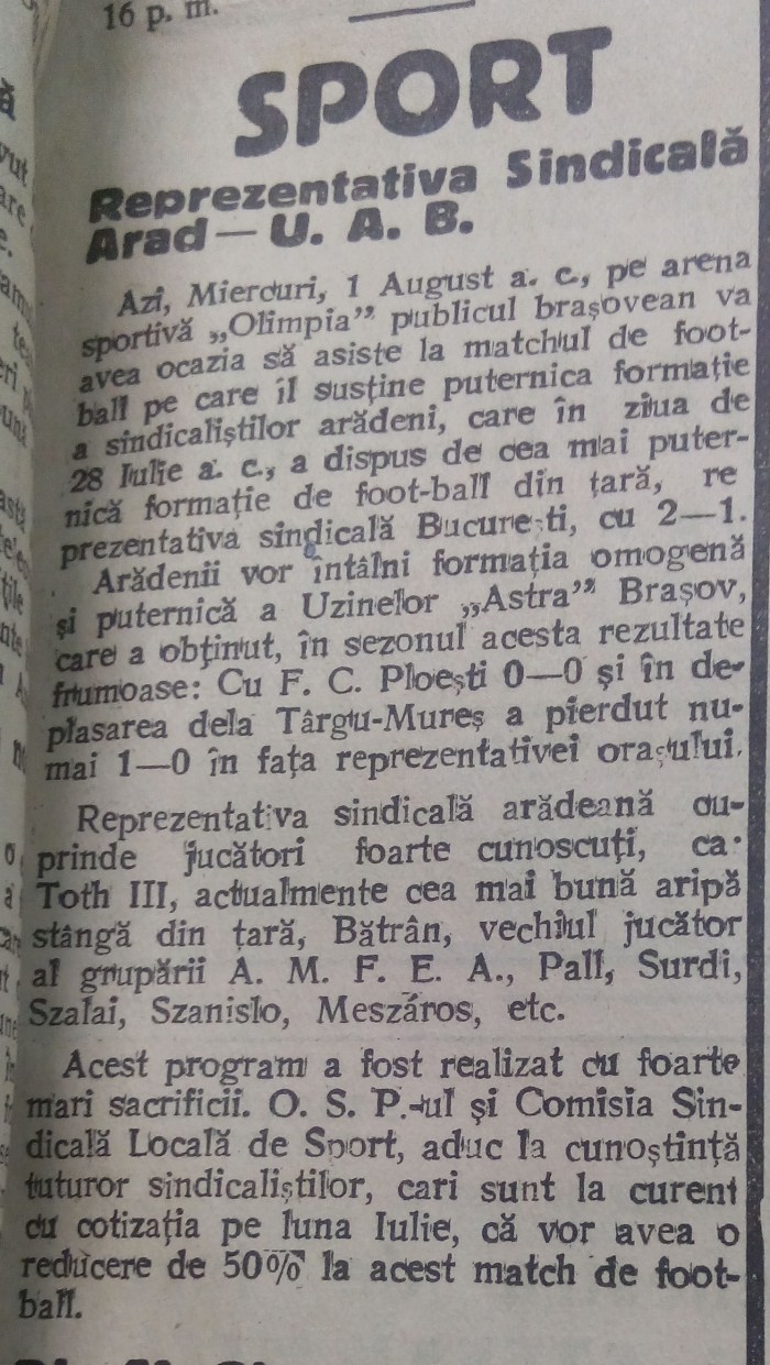 Drum nou, 1 august 1945